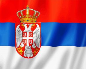 Serbia Flag Paint By Numbers