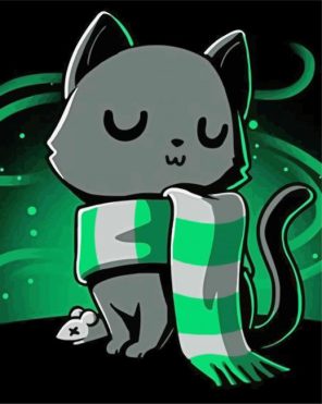 Slytherin Kitty Paint By Numbers