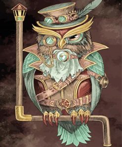 Machine Owl Paint By Numbers