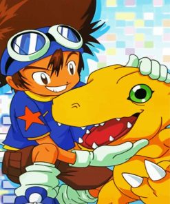 Agumon Anime Paint By Numbers