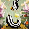 Cute Bee And Skunks Paint By Numbers