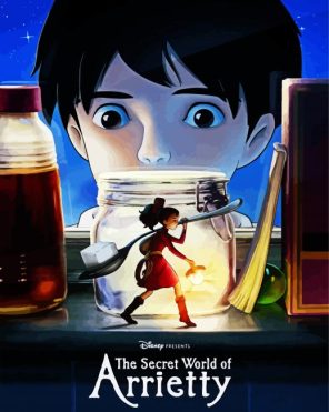 Arrietty Cartoon Poster Paint By Numbers