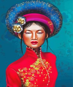 Vietnamese Lady Paint By Numbers