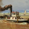 Vintage TugBoat Paint By Numbers