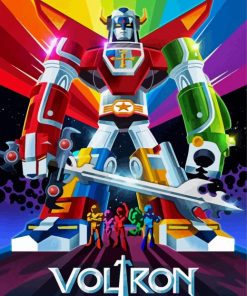 Voltron Poster Paint By Numbers