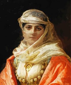 Aeshtetic Moorish Lady Paint By Numbers