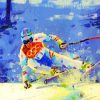 Artistic Skier Paint By Numbers