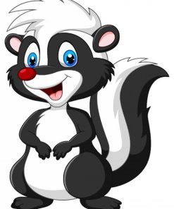 Adorable Skunk Paint By Numbers