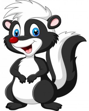 Adorable Skunk Paint By Numbers