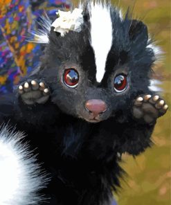 Skunk Animal Paint By Numbers