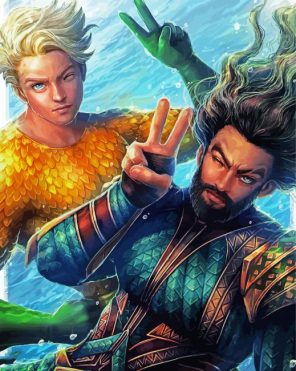 Aquaman Art Paint By Numbers