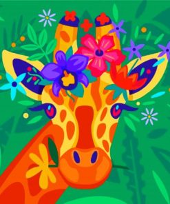 Aesthetic Giraffe Paint By Numbers