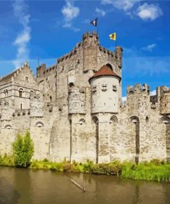 Belguim Castle Paint By Numbers