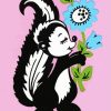 Cute Skunk Art Paint By Numbers