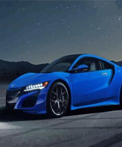 Blue Acura Nsx Paint By Numbers