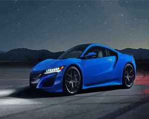 Blue Acura Nsx Paint By Numbers