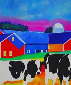 Aesthetic Cows Paint By Numbers