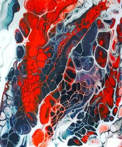 Red Geode Stoon Paint By Numbers