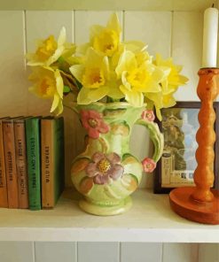 Wild Daffodils In Vase Paint By Numbers