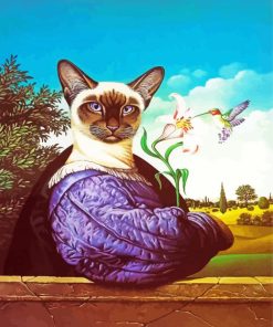 Artful Siamese Kitty Paint By Numbers