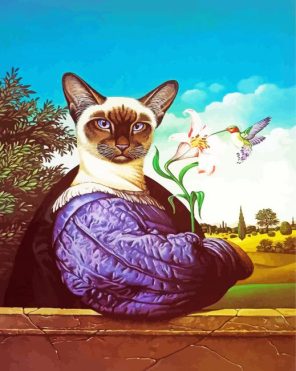 Artful Siamese Kitty Paint By Numbers