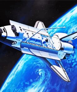 Space Vehicle Paint By Numbers