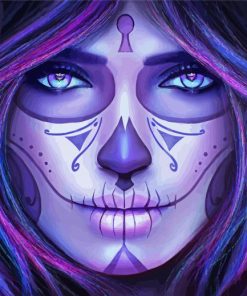 Skull Lady Paint By Numbers