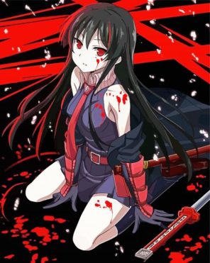 Akame Heroine Paint By Numbers