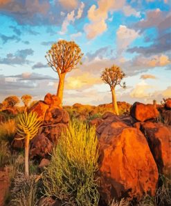 Dichotoma Trees Paint By Numbers