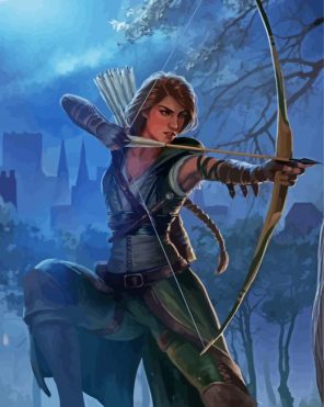 Arrow Girl Paint By Numbers
