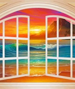 Window Beach Paint By Numbers