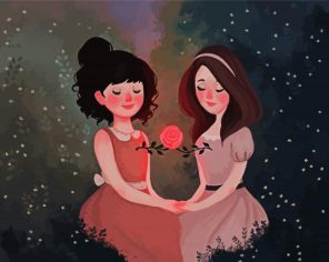 Cute Sister Paint By Numbers