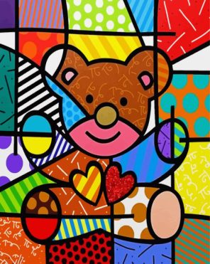 Abstract Bear Paint By Numbers