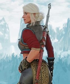 Ciri Witch Paint By Numbers