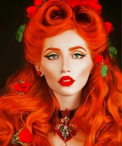 Red Hair Paint By Numbers