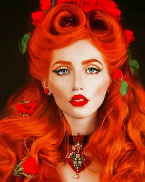 Red Hair Paint By Numbers