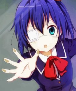 Cute Rikka Manga Paint By Numbers