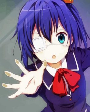 Cute Rikka Manga Paint By Numbers