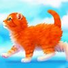 Orange Kitty Paint By Numbers