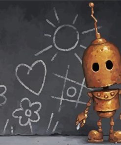 lovely Robot Paint By Numbers