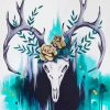 artistic Deer Skull Paint By Numbers