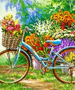 Floral Bike Paint By Numbers