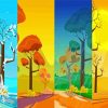 Four Season Art Paint By Numbers