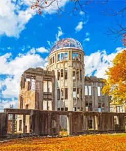 Hiroshima Dome Paint By Numbers