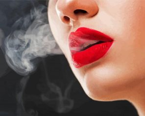 Smoking Lady Paint By Numbers