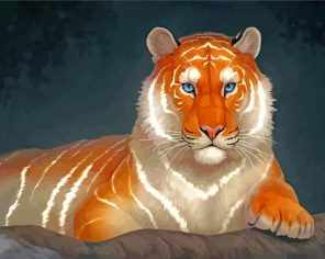 Lighitng Tiger Paint By Numbers