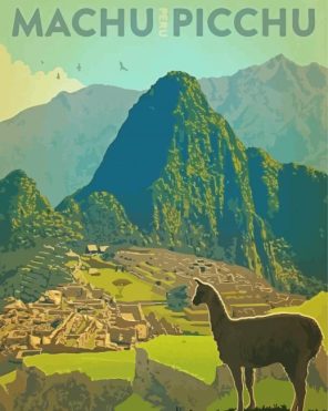 Machu Pichhu Poster Paint By Numbers