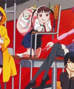 Monogatari Characters Paint By Numbers