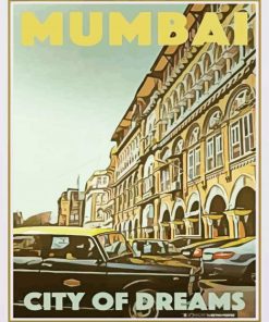 Mumbai Poster Paint By Numbers