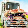 Antique Floral Car Paint By Numbers